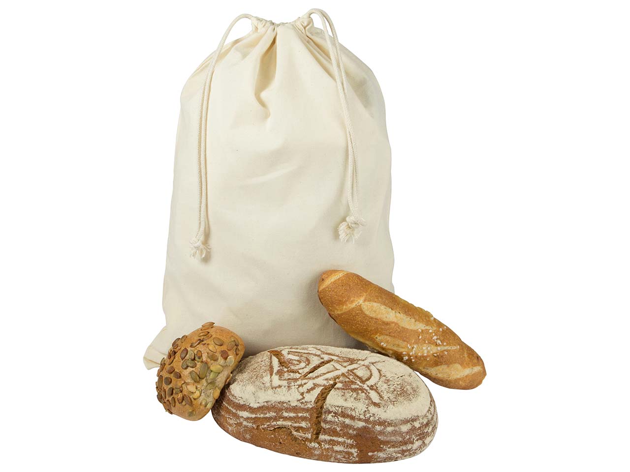 memo Bio-Baumwoll-Brotbeutel 30 x 45 cm öko fair kaufen memo